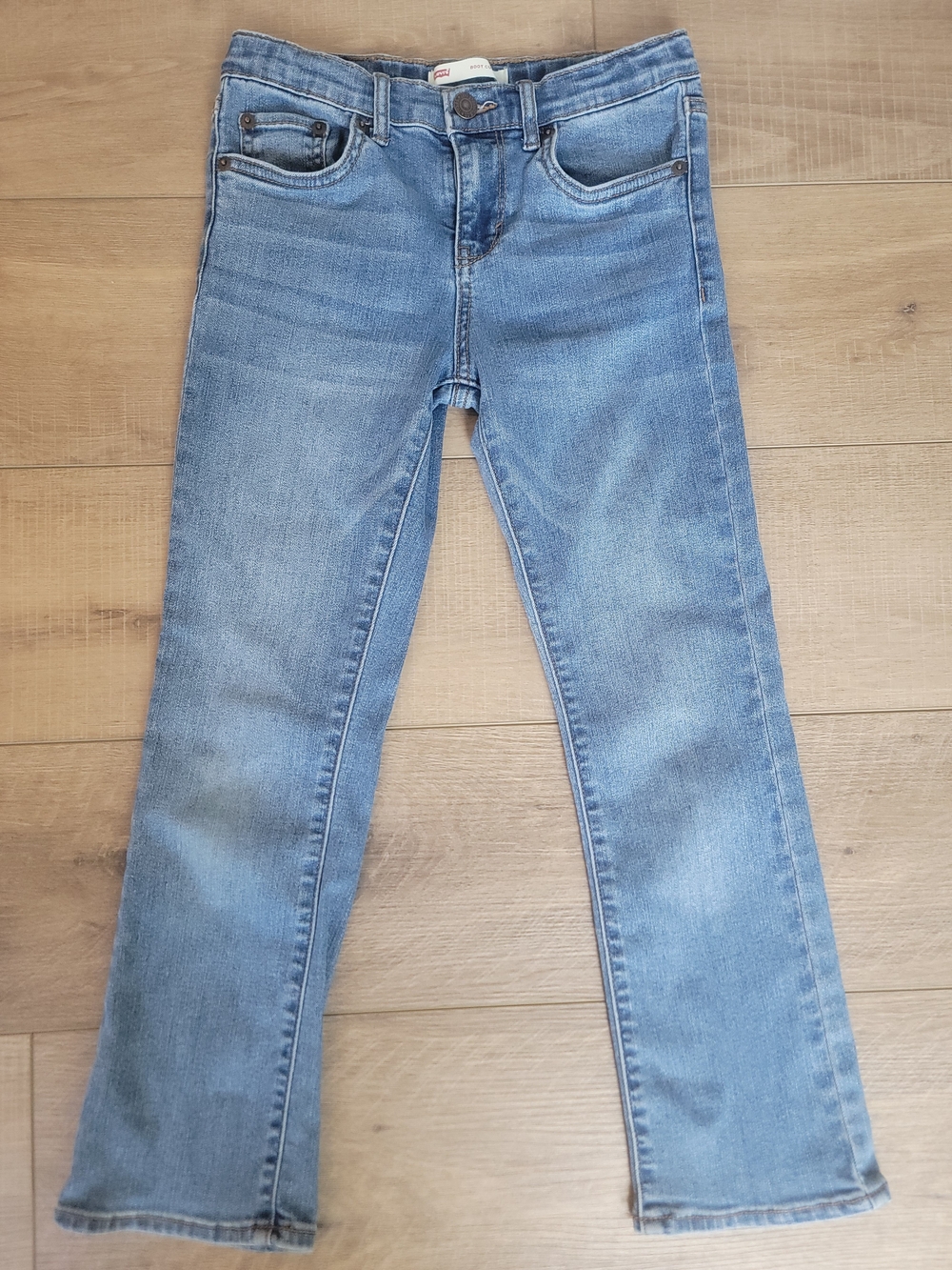 Levi's Girls High Rise Bootcut Jeans Denim Blue Size 7 Reg Stretch Casual Core